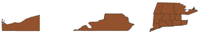Connecticut Historical County Boundary Map Dataset