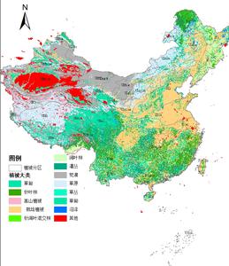 Spatial distribution data of vegetation types in China at a scale of 1:1,000,000