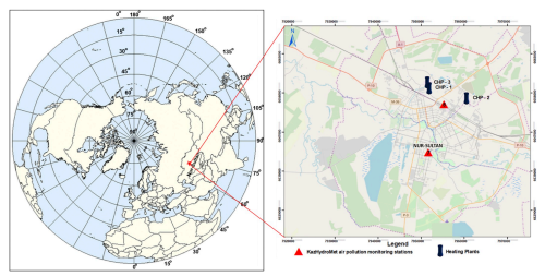 Analysis of the impacts of atmospheric circulation patterns on the regionalair quality over the geographical center of the Eurasian continent