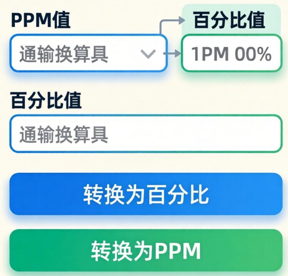 Ppm and percentage online conversion tools