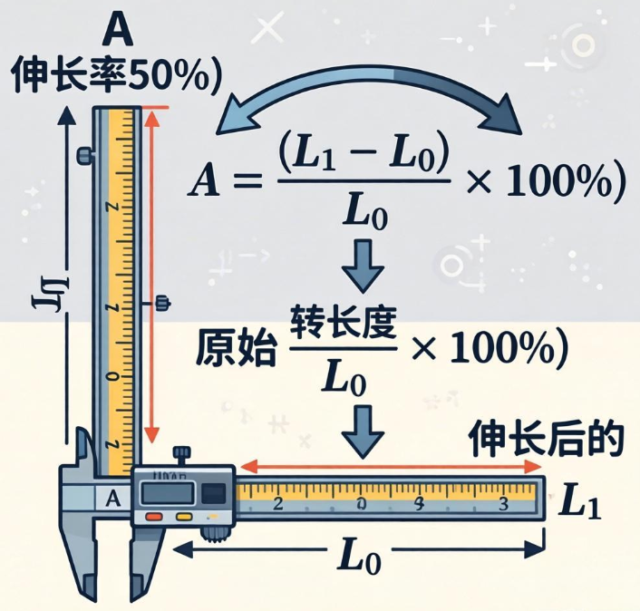Elongation value conversion online calculator