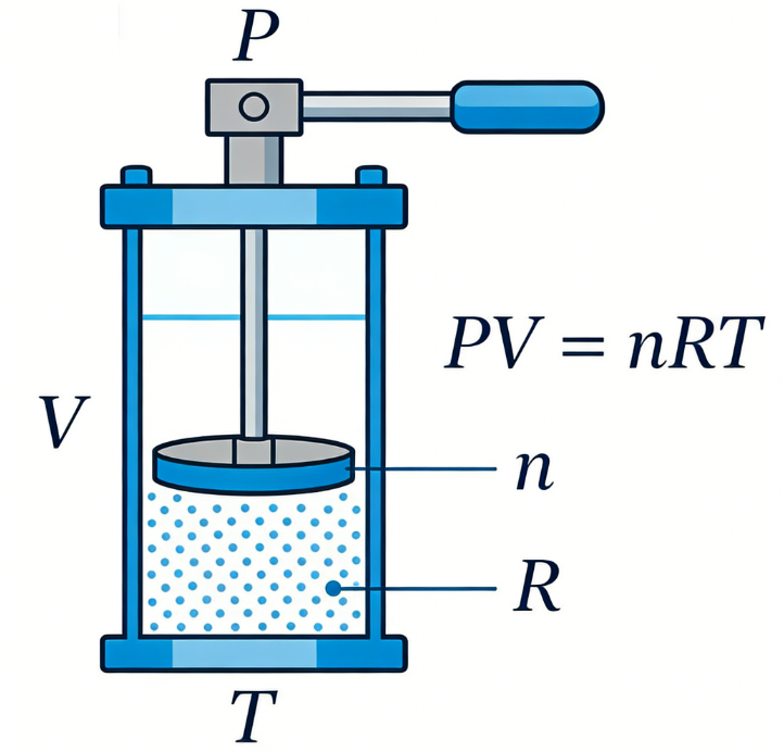 Ideal Gas State Equation Online Calculator
