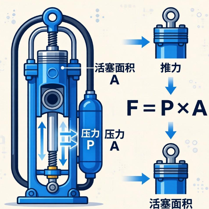Push and pull hydraulic cylinder online calculator