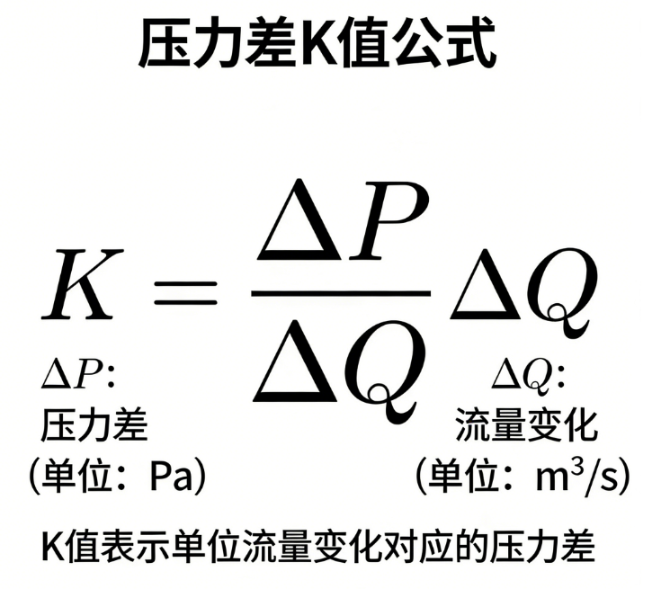 Pressure difference K value online calculator
