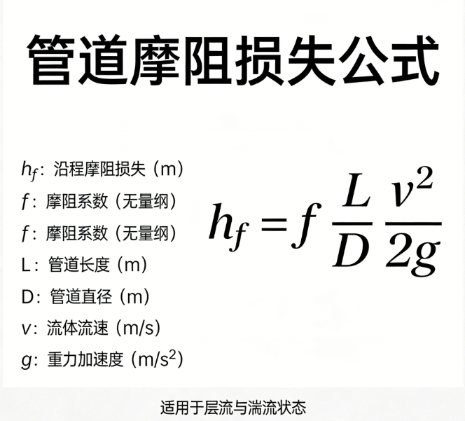 Pipe friction loss online calculator