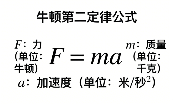 Newton's second law F=MA online calculation tool, physical calculation