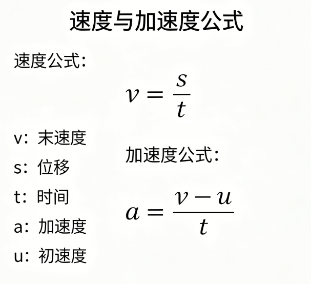 Speed acceleration online calculator
