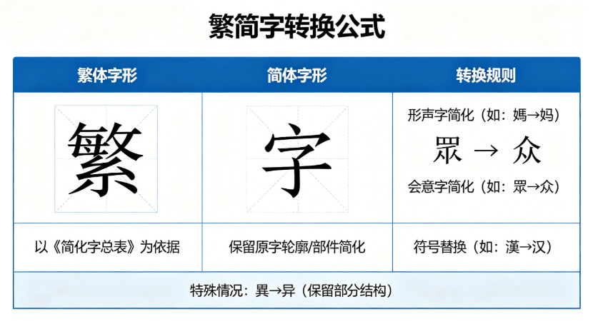 Traditional simplified online conversion tool