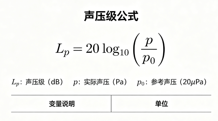 Sound pressure level online calculation tool, EIA calculation
