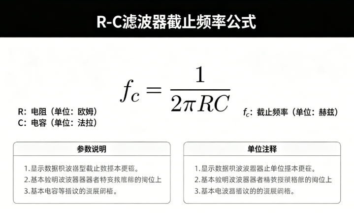 R-C filter (RC filter) cutoff frequency online calculator - inductance and capacitance calculation